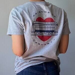 Friends of Carhartt gray tee (XS)